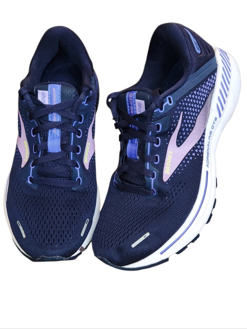 Brooks Adrenaline GTS 22 Women's Running Shoes Navy/Purple Size 7 Stability Shoe